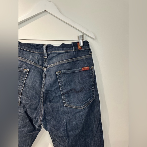 Men’s Seven for All Mankind blue jeans size 32–soft denim, very comfy! - Picture 10 of 13